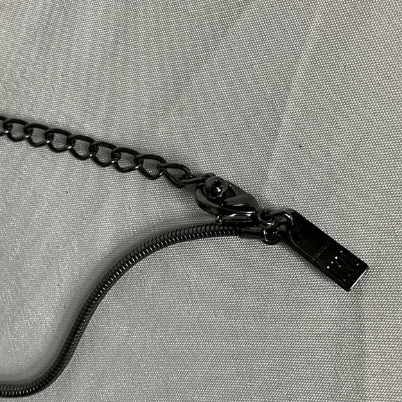 INC International Concepts Black and Silver Star Pendant Necklace - Picture 5 of 8